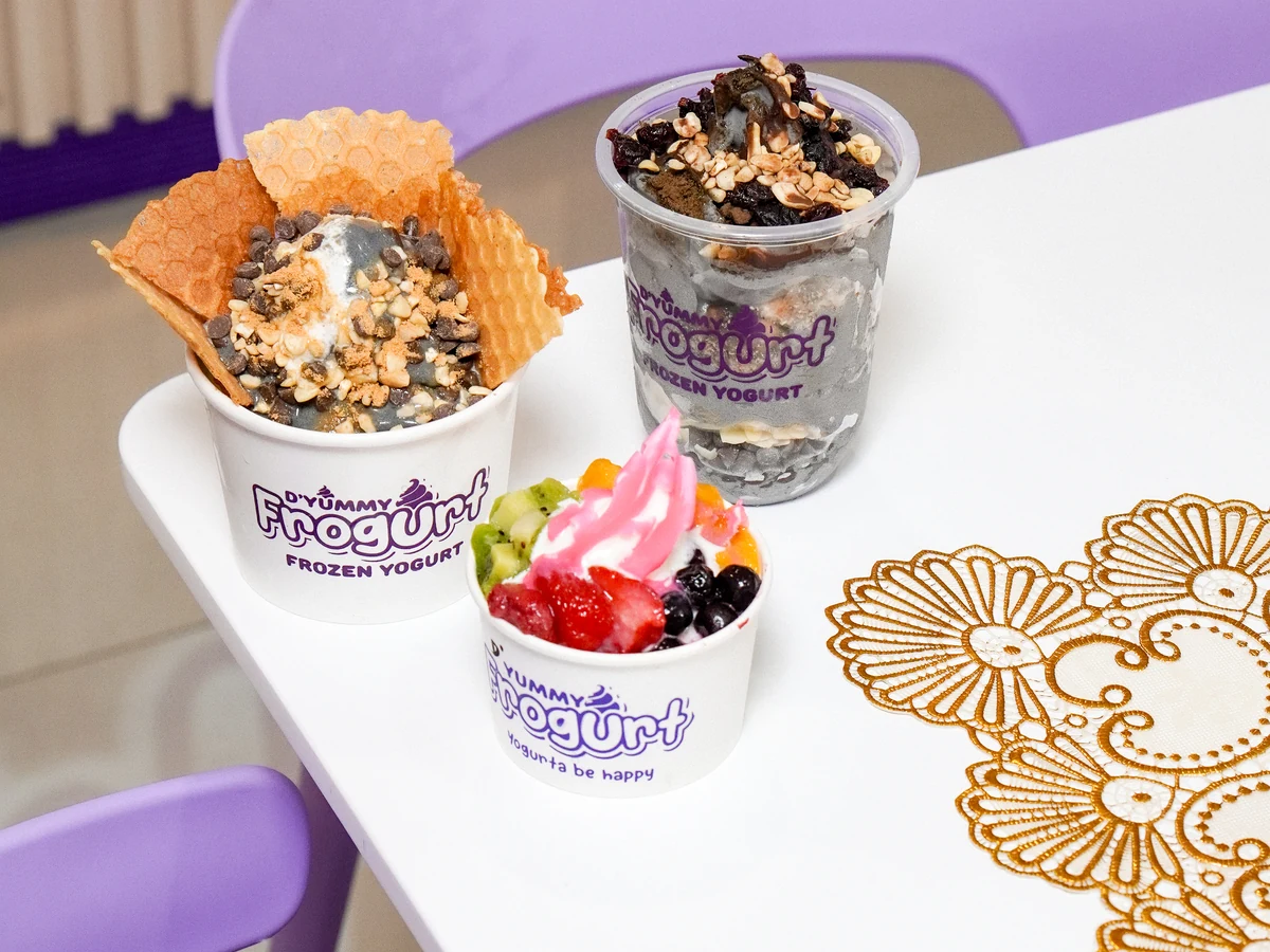 D'Yummy Frogurt featured product selection
