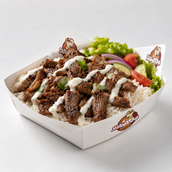 Yummy Shawarma Delight beef shawarma rice