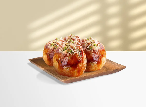 Yummy Takoyaki Delight food concept in a premium studio setting