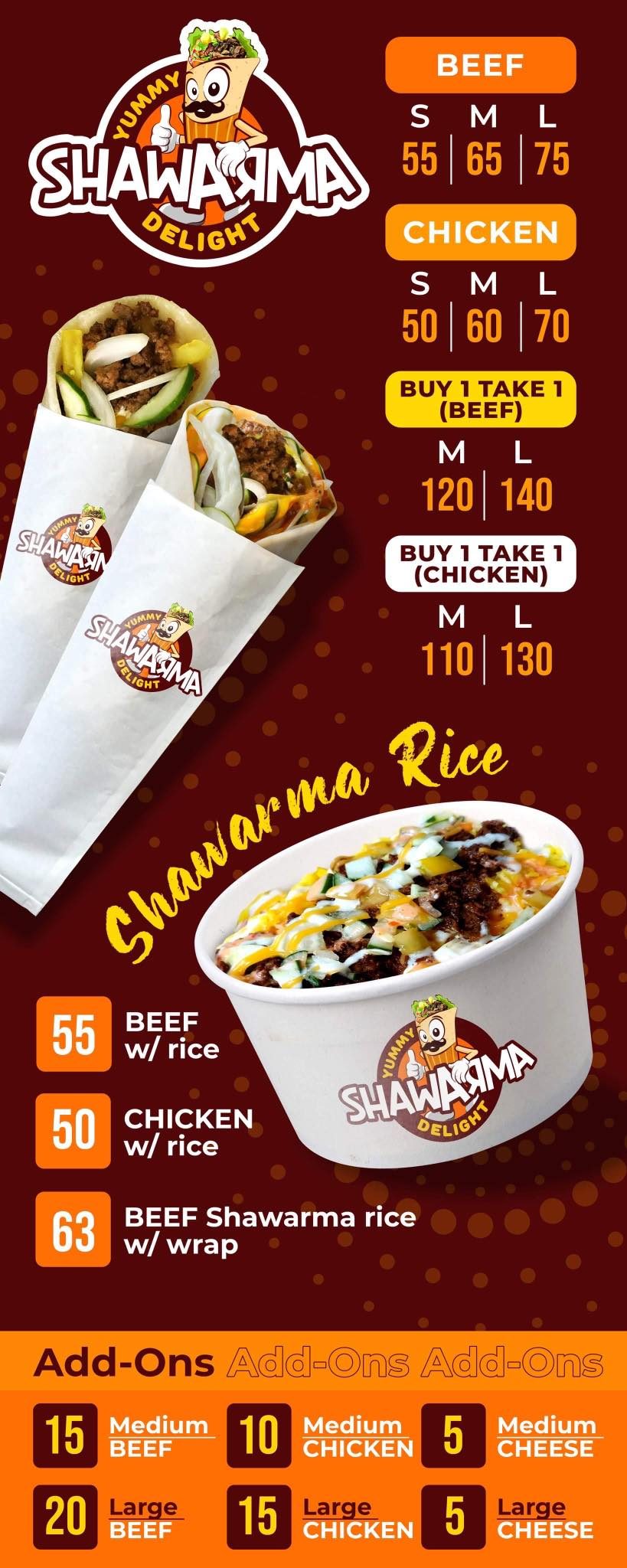 View the Yummy Shawarma Delight menu