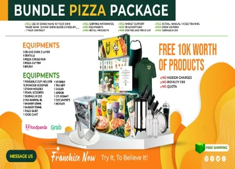 Brew Blend and Pizza bundle setup with equipment