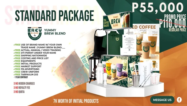Yummy Brew Blend standard food cart package